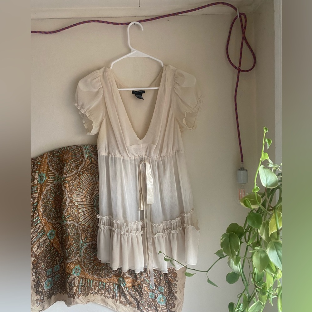 Sheer babydoll top
